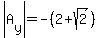 abs%28A%5By%5D%29=-%282%2Bsqrt%282%29%29