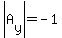 abs%28A%5By%5D%29=-1