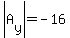 abs%28A%5By%5D%29=-16