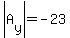 abs%28A%5By%5D%29=-23