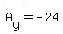 abs%28A%5By%5D%29=-24