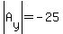 abs%28A%5By%5D%29=-25