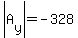 abs%28A%5By%5D%29=-328
