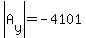 abs%28A%5By%5D%29=-4101