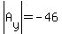 abs%28A%5By%5D%29=-46
