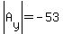 abs%28A%5By%5D%29=-53