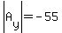 abs%28A%5By%5D%29=-55
