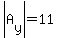 abs%28A%5By%5D%29=11