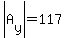 abs%28A%5By%5D%29=117+