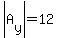 abs%28A%5By%5D%29=12