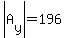 abs%28A%5By%5D%29=196