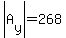 abs%28A%5By%5D%29=268