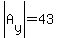 abs%28A%5By%5D%29=43