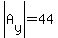 abs%28A%5By%5D%29=44