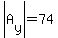 abs%28A%5By%5D%29=74