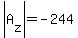 abs%28A%5Bz%5D%29=-244