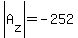 abs%28A%5Bz%5D%29=-252