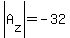 abs%28A%5Bz%5D%29=-32