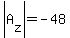 abs%28A%5Bz%5D%29=-48