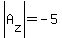 abs%28A%5Bz%5D%29=-5