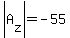 abs%28A%5Bz%5D%29=-55