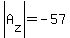abs%28A%5Bz%5D%29=-57