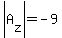 abs%28A%5Bz%5D%29=-9