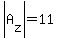 abs%28A%5Bz%5D%29=11