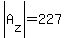 abs%28A%5Bz%5D%29=227