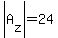 abs%28A%5Bz%5D%29=24
