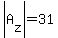 abs%28A%5Bz%5D%29=31