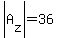 abs%28A%5Bz%5D%29=36