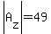 abs%28A%5Bz%5D%29=49