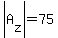 abs%28A%5Bz%5D%29=75