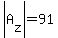 abs%28A%5Bz%5D%29=91