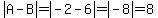 abs%28A-B%29+=+abs%28-2-6%29+=+abs%28-8%29+=+8