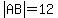abs%28AB%29=12