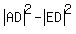 abs%28AD%29%5E2+-+abs%28ED%29%5E2