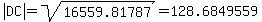 abs%28DC%29+=+sqrt%2816559.81787%29+=+128.6849559