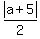 abs%28a%2B5%29%2F2