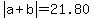 abs%28a%2Bb%29=21.80