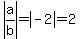 abs%28a%2Fb%29+=+abs%28-2%29+=+2