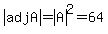 abs%28adjA%29+=+abs%28A%29%5E2+=+64