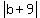 abs%28b%2B9%29