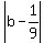 abs%28b-1%2F9%29