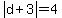 abs%28d%2B3%29=4