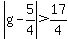 abs%28g-5%2F4%29%3E17%2F4