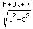 abs%28h%2B3k%2B7%29%2Fsqrt%281%5E2%2B3%5E2%29