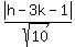 abs%28h-3k-1%29%2Fsqrt%2810%29
