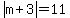 abs%28m%2B3%29+=+11